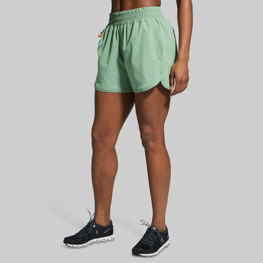 Born Primitive - Women's Swift Run Shorts, Mistletoe