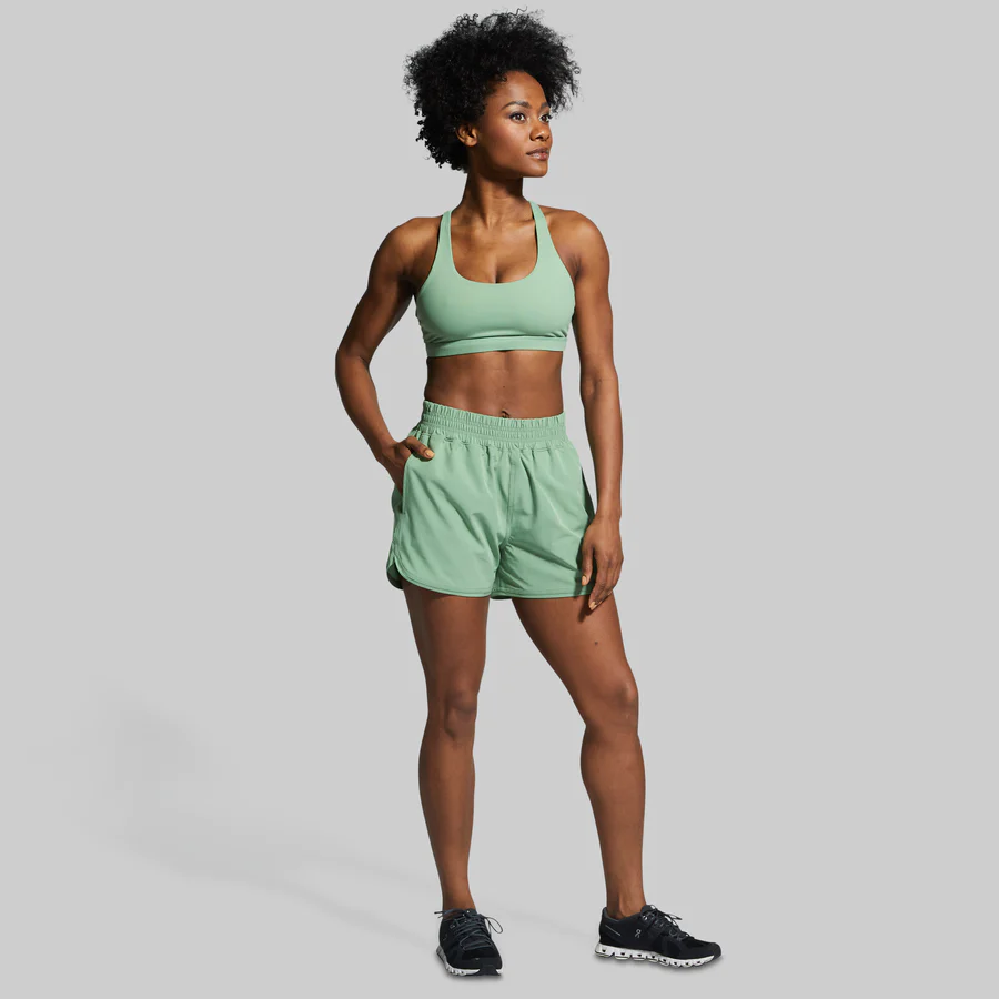 Born Primitive - Women's Swift Run Shorts, Mistletoe